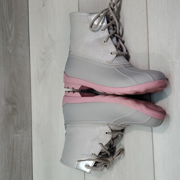 Sperry Womens Saltwater Duck Rubber Quilted Port Boots Girls shoes sz 5M - Picture 8 of 10